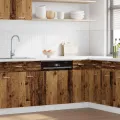 Panneau de lave-vaisselle vieux bois 45x3x67 cm bois ingénierie