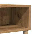 Table basse chêne artisanal 60x60x30 cm bois d'ingénierie