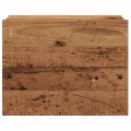 Tables de chevet murales 2 pcs vieux bois 40x32x30 cm