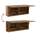 Armoire murale de bain vieux bois 100x25x40cm bois d'ingénierie