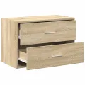 Armoire avec 2 tiroirs chêne sonoma 60x31x40 cm bois ingénierie