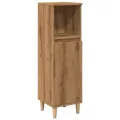 Armoire de salle de bain chêne artisanal 30x30x100 cm