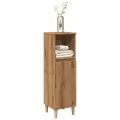 Armoire de salle de bain chêne artisanal 30x30x100 cm