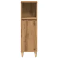 Armoire de salle de bain chêne artisanal 30x30x100 cm