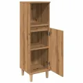 Armoire de salle de bain chêne artisanal 30x30x100 cm