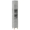 Ensemble de meubles de salle de bain 3 pcs gris béton