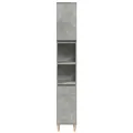 Ensemble de meubles de salle de bain 3 pcs gris béton