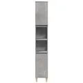 Ensemble de meubles de salle de bain 3 pcs gris béton