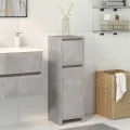 Armoire de salle de bain Gris béton 30x30x95 cm Aggloméré