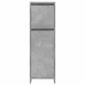 Armoire de salle de bain Gris béton 30x30x95 cm Aggloméré