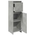 Armoire de salle de bain Gris béton 30x30x95 cm Aggloméré