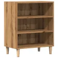 Buffet chêne artisanal 57x35x75 cm bois d'ingénierie