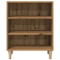 Buffet chêne artisanal 57x35x75 cm bois d'ingénierie