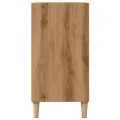 Buffet chêne artisanal 57x35x75 cm bois d'ingénierie