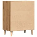 Buffet chêne artisanal 57x35x75 cm bois d'ingénierie
