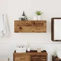 Armoire murale de bain vieux bois 80x25x30 cm bois d'ingénierie