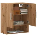 Armoire murale chêne artisanal 60x31x70 cm bois d'ingénierie