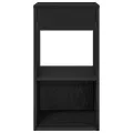 Tables de chevet avec tiroir 2 pcs chêne noir 35x34x66,5 cm
