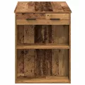 Bureau avec tiroir et étagère vieux bois bois d'ingénierie