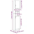 Armoire de salle de bain vieux bois bois d'ingénierie