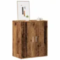 Armoire à chaussures vieux bois 60x35x70 cm bois d'ingénierie
