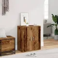 Armoire à chaussures vieux bois 60x35x70 cm bois d'ingénierie
