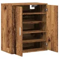 Armoire à chaussures vieux bois 60x35x70 cm bois d'ingénierie