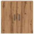 Armoire murale chêne artisanal 60x31x60 cm bois d'ingénierie