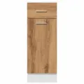 Armoire de plancher à tiroir chêne artisanal 30x46x81,5 cm
