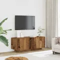Meuble TV vieux bois 100x35x40 cm bois d'ingénierie