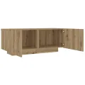 Table de chevet chêne artisanal 100x35x40 cm bois d’ingénierie