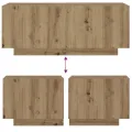 Table de chevet chêne artisanal 100x35x40 cm bois d’ingénierie