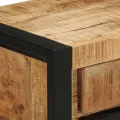 Tables de chevet 2 pcs bois de manguier massif brut