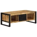 Table basse 90x50x36 cm bois de manguier massif brut