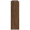 Étagère à chaussures chêne marron 80x25x81 cm bois ingénierie