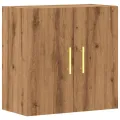 Armoire murale chêne artisanal 60x31x60 cm bois d'ingénierie