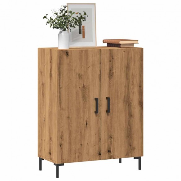 Buffet chêne artisanal 69,5x34x90 cm bois d'ingénierie