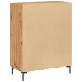 Buffet chêne artisanal 69,5x34x90 cm bois d'ingénierie