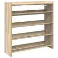 Étagère à chaussures chêne sonoma 80x25x81 cm bois ingénierie