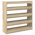 Étagère à chaussures chêne sonoma 80x25x81 cm bois ingénierie