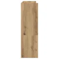Étagère à chaussures chêne artisanal bois d'ingénierie