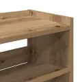 Étagère à chaussures chêne artisanal bois d'ingénierie