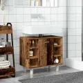 Armoire de salle de bain vieux bois 60x32x53,5 cm