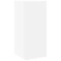 Tables d'appoint 2 pcs avec étagère blanc 25,5x27x60 cm