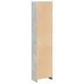 Bibliothèque gris béton 40x24x176 cm bois d'ingénierie