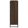 Bibliothèque chêne marron 97,5x33x107,5cm bois ingénierie métal