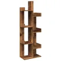 Bibliothèque vieux bois 48x25,5x140 cm bois d'ingénierie