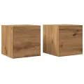 Meubles TV muraux 2 pcs chêne artisanal 30,5x30x30 cm