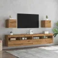 Meubles TV muraux 2 pcs chêne artisanal 30,5x30x30 cm