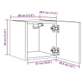 Meubles TV muraux 2 pcs chêne artisanal 30,5x30x30 cm